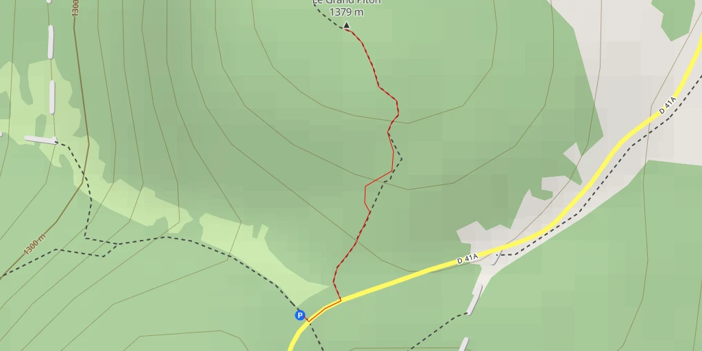Map of the trail for Le Grand Piton