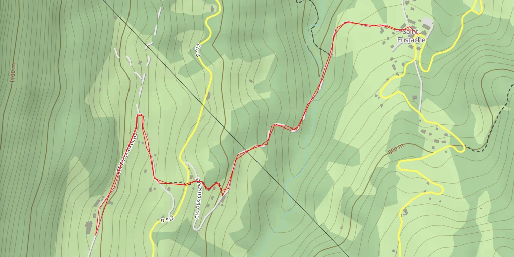 Map of the trail for Route de la Bauche - Route de la Bauche