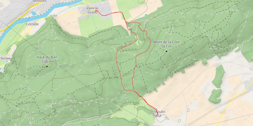 Map of the trail for 