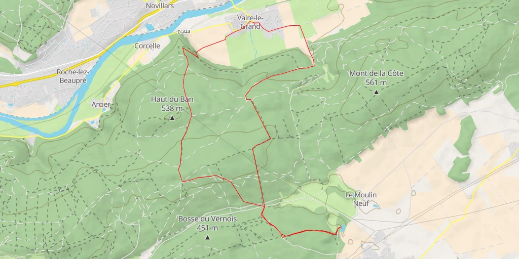 Map of the trail for 