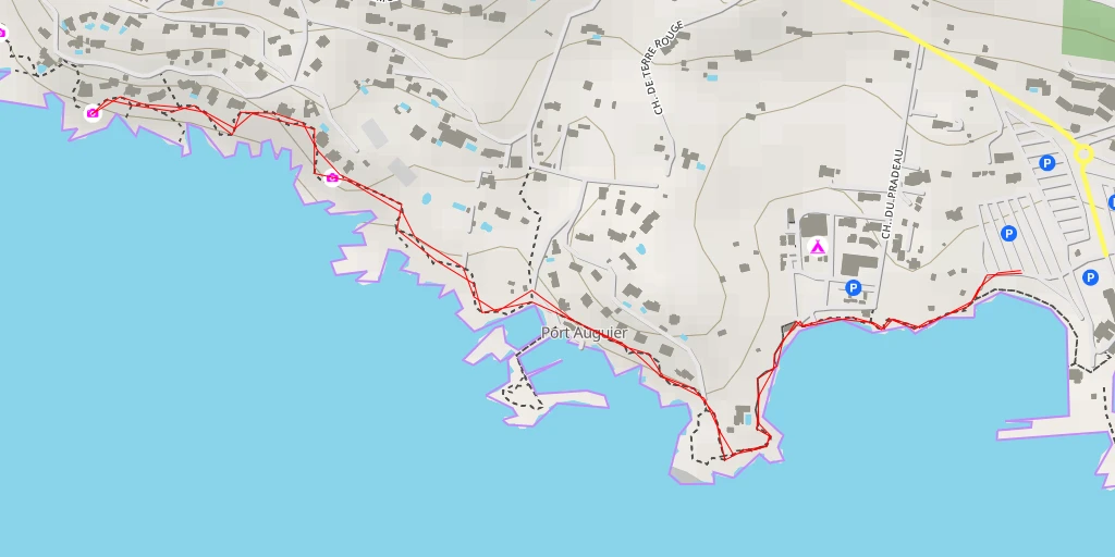 Map of the trail for Sentier Littoral - Sentier Littoral