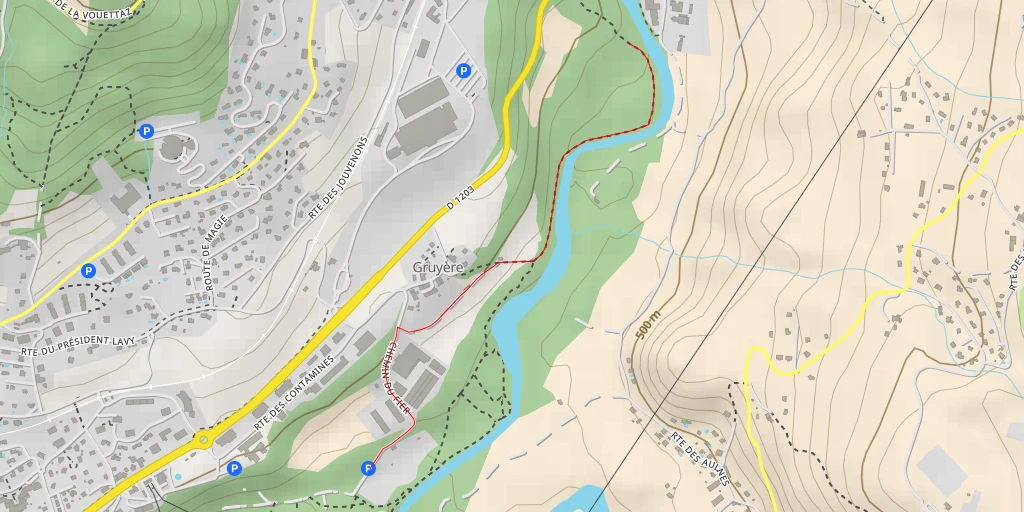 Map of the trail for Route des Grands Bois - Route des Grands Bois