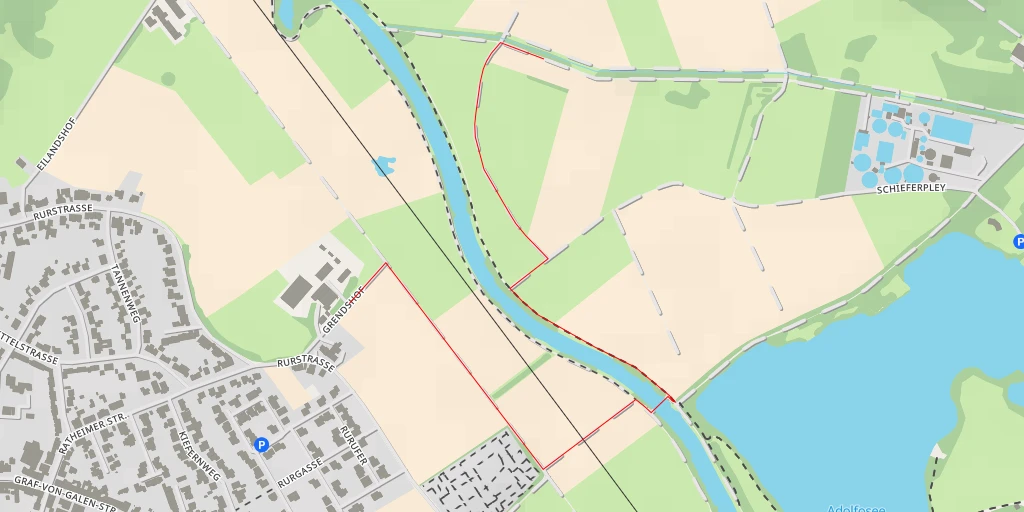 Map of the trail for Grendshof