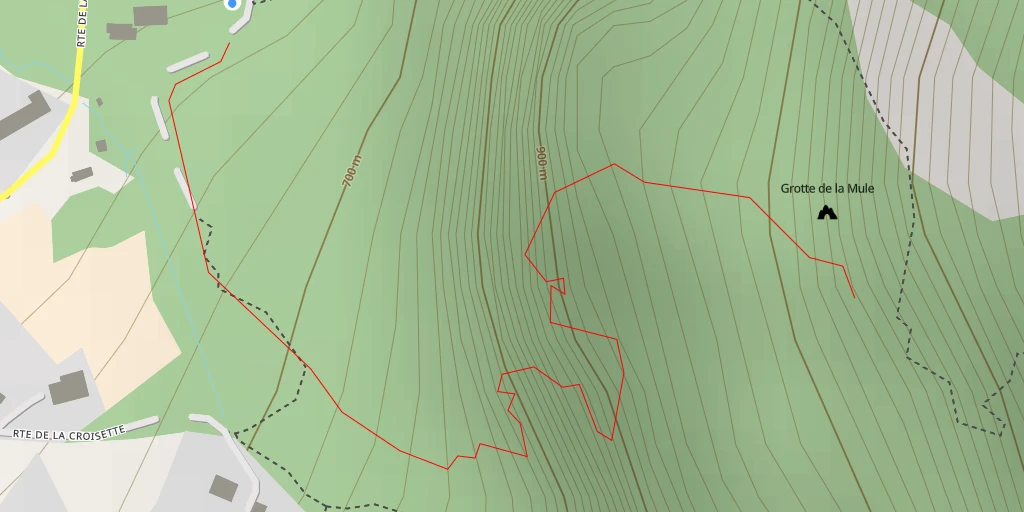 Map of the trail for Le Salève Sentier des Etiollets