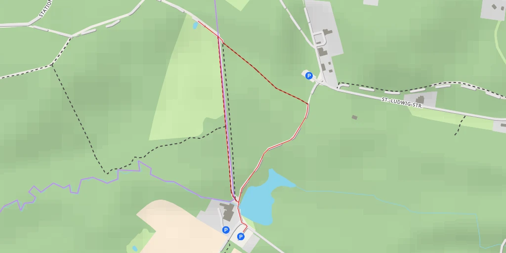 Map of the trail for 377-C - Am Deutschen Eck