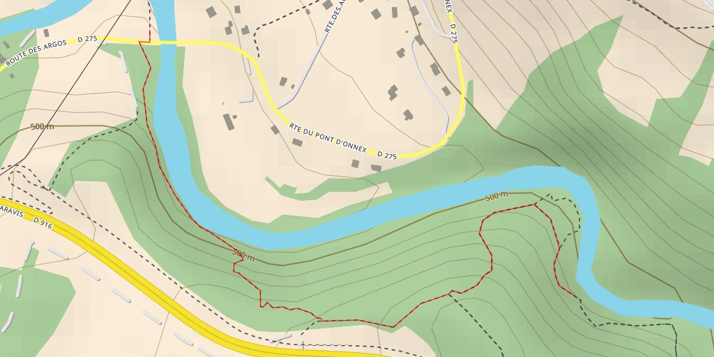 Map of the trail for Voie des Aravis - Voie des Aravis - Annecy