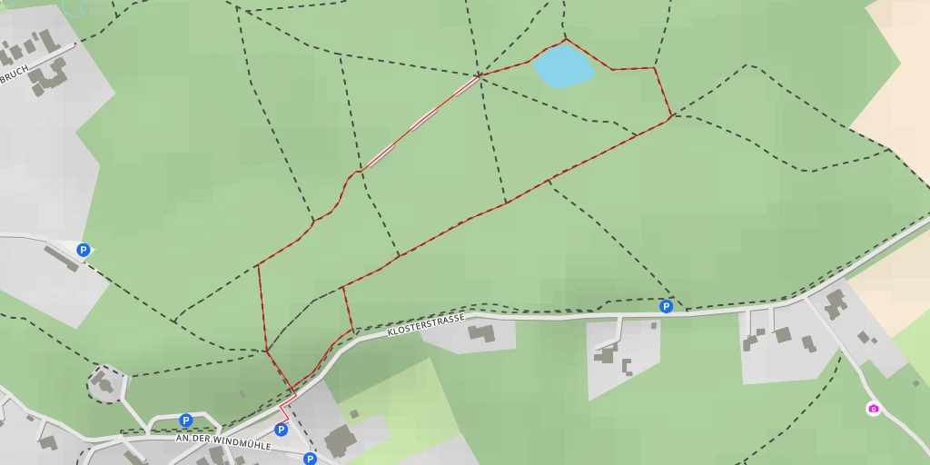 Map of the trail for Klosterstraße