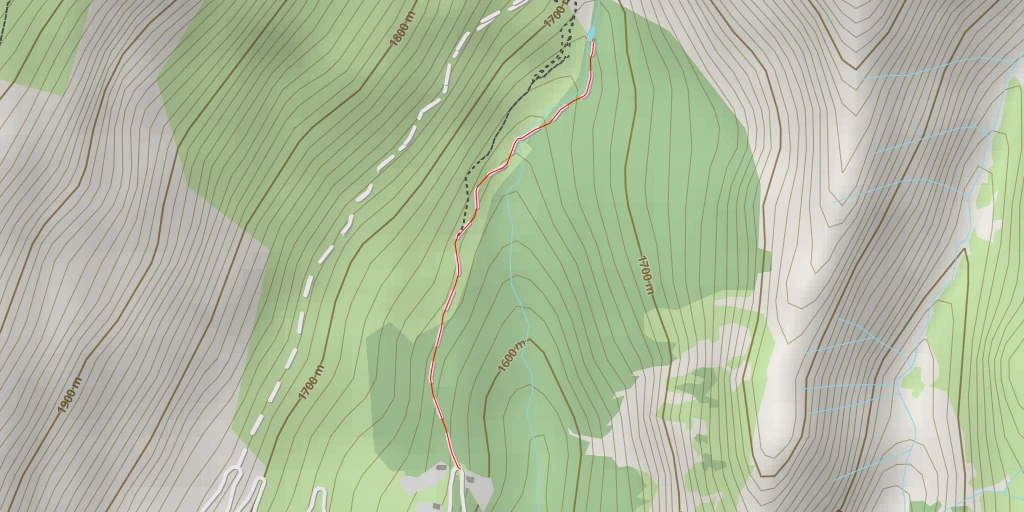 Map of the trail for Pont Ferrand - Clavans-en-Haut-Oisans