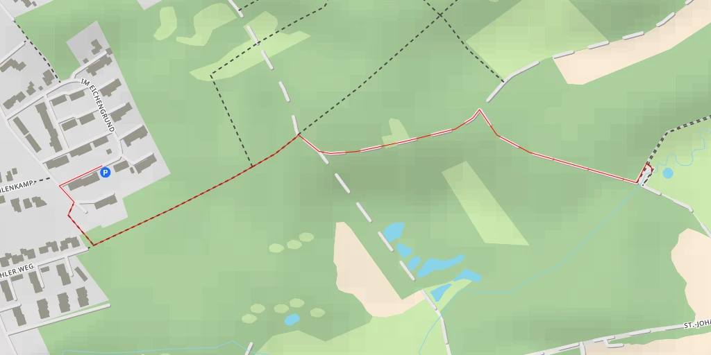 Map of the trail for NSG Myhler Bruch - An der Windmühle