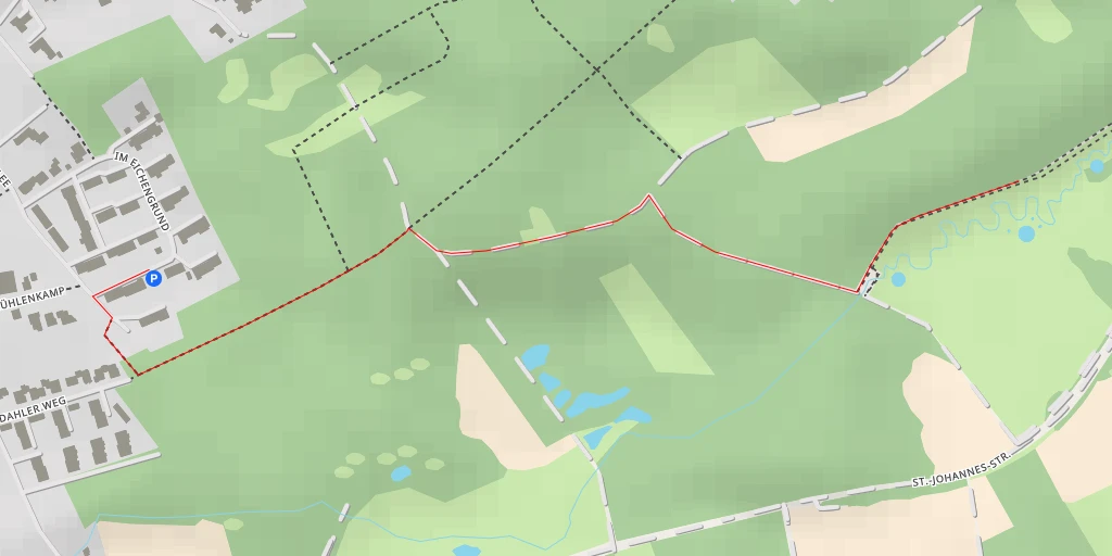 Map of the trail for NSG Myhler Bruch - An der Windmühle