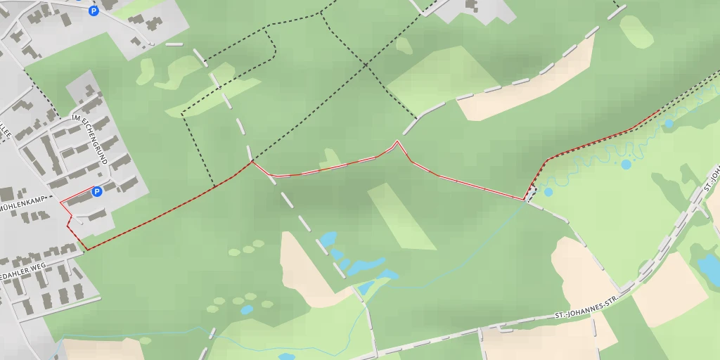 Map of the trail for NSG Myhler Bruch - An der Windmühle