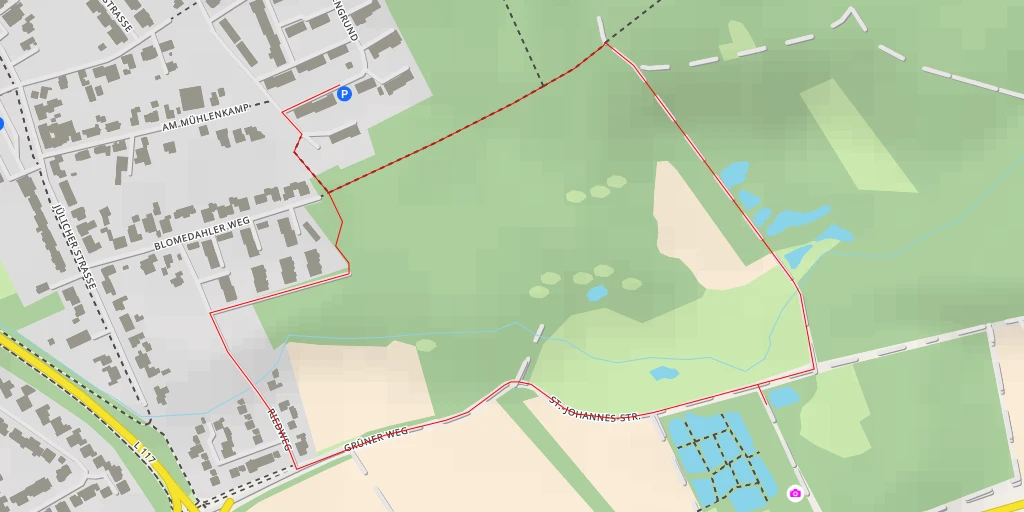 Map of the trail for St.-Johannes-Straße - St.-Johannes-Straße