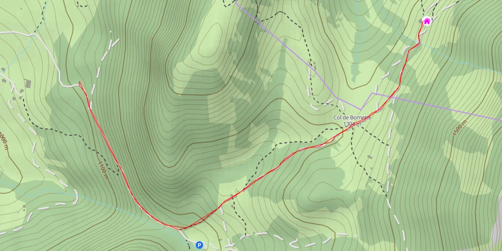 Map of the trail for Les Ailes du Nant
