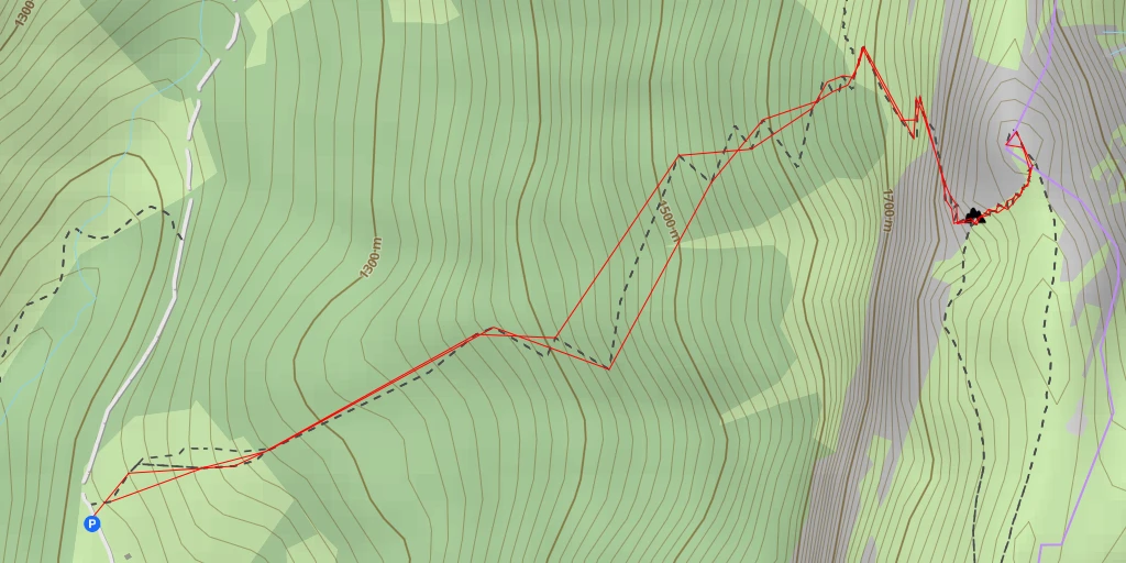 Map of the trail for Dent des Portes