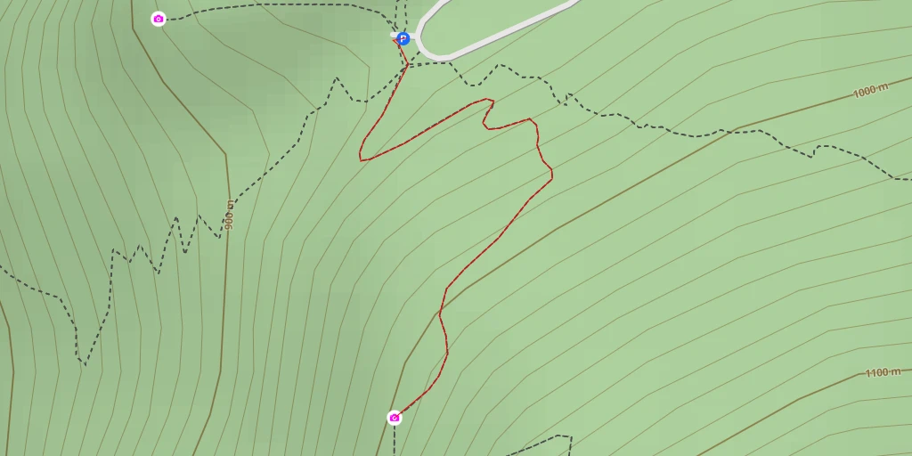 Carte de l'itinéraire :  Route Forestière du Creux du Loup - Annecy