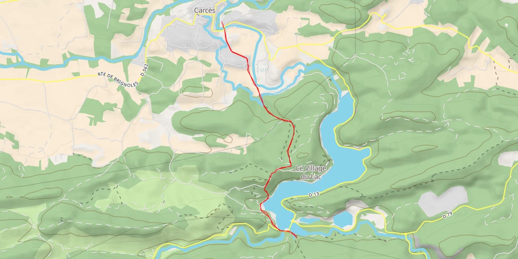 Map of the trail for D 24 - D 24