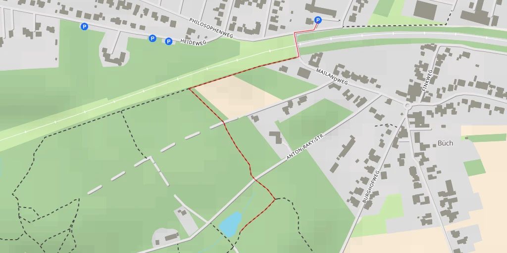 Map of the trail for Anton-Raky-Straße - Anton-Raky-Straße