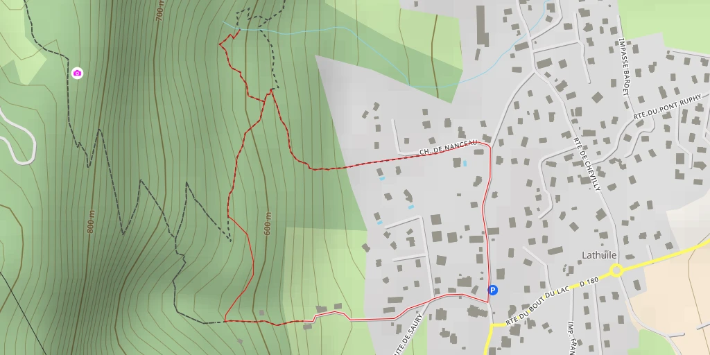 Map of the trail for Boucle du Nanceau - Boucle du Nanceau
