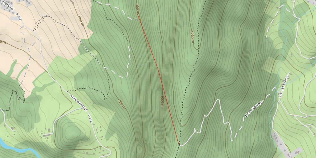 Map of the trail for Montagne de Lachat Versant W par les Grosses Pierres