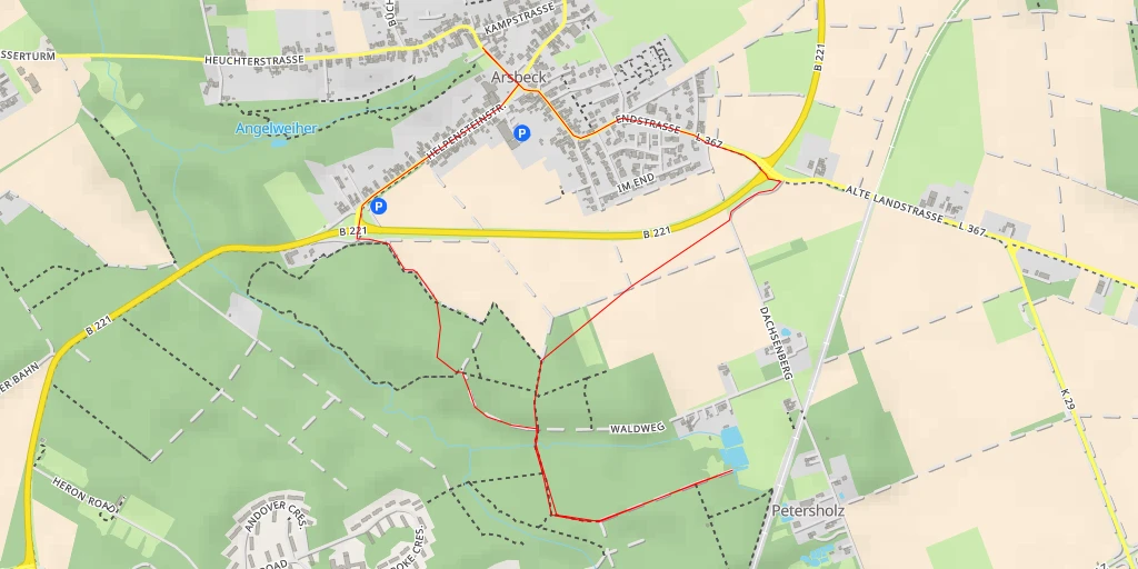 Map of the trail for Dachsenberg - Dachsenberg