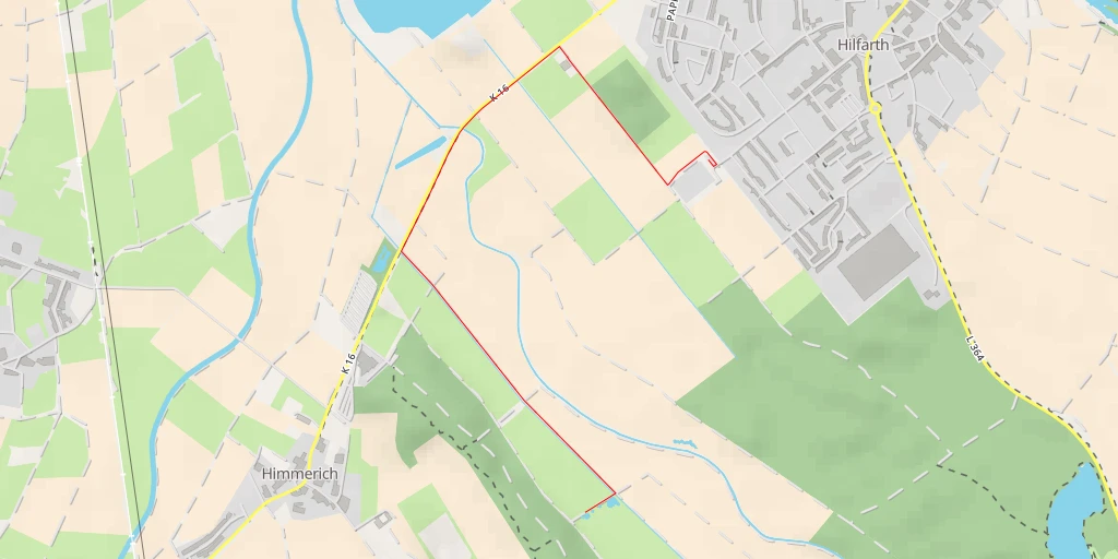 Map of the trail for NSG Teichbachaue Himmericher Bruch - Betriebsstraße