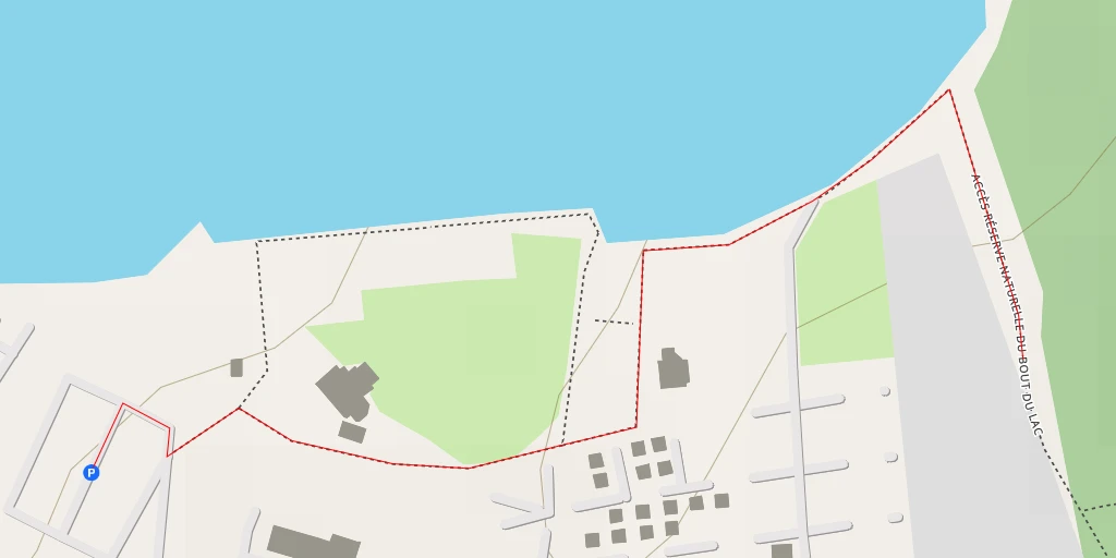 Map of the trail for Atterissage parapente SIV