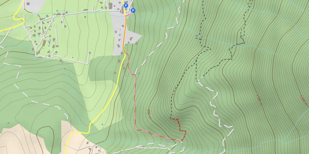 Map of the trail for Balcon des Bossons