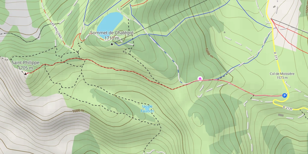 Map of the trail for Saint-Philippe