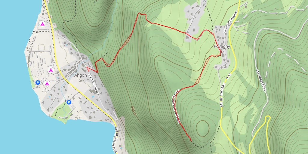 Map of the trail for Belvédère du Bois des Hêtres