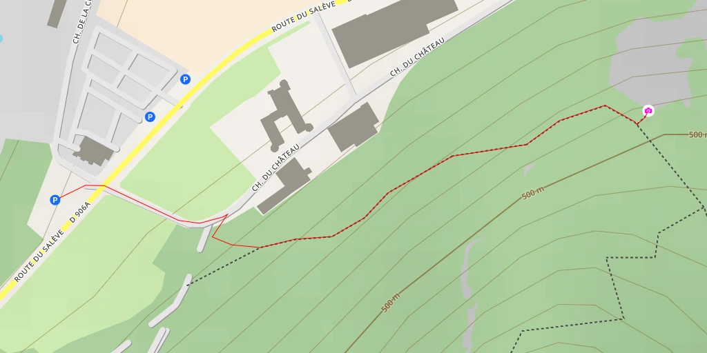 Map of the trail for AI - Combardoz - Étrembières