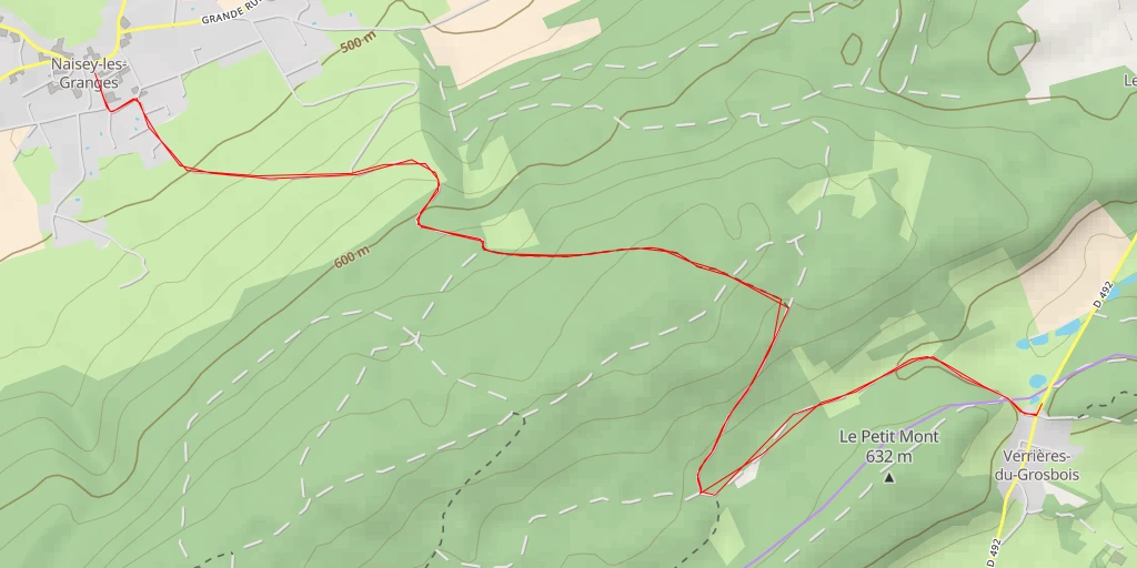 Map of the trail for Grande Rue - Grande Rue