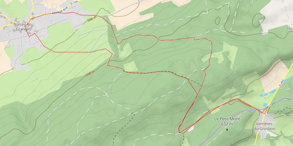 Carte de l'itinéraire :  Grande Rue - Grande Rue