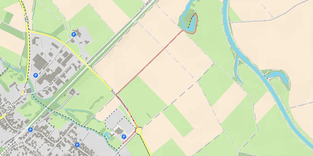 Map of the trail for Rischmühlenstraße