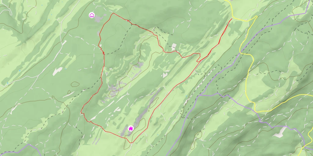 Map of the trail for La Pierre à Ecusson Tour de la Sèche des Amburnex