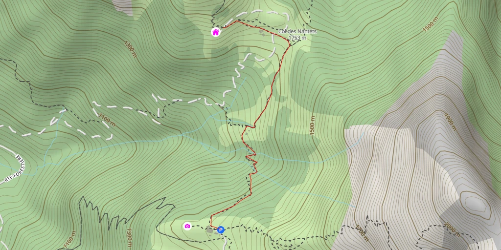 Map of the trail for Chalet de la Froulaz
