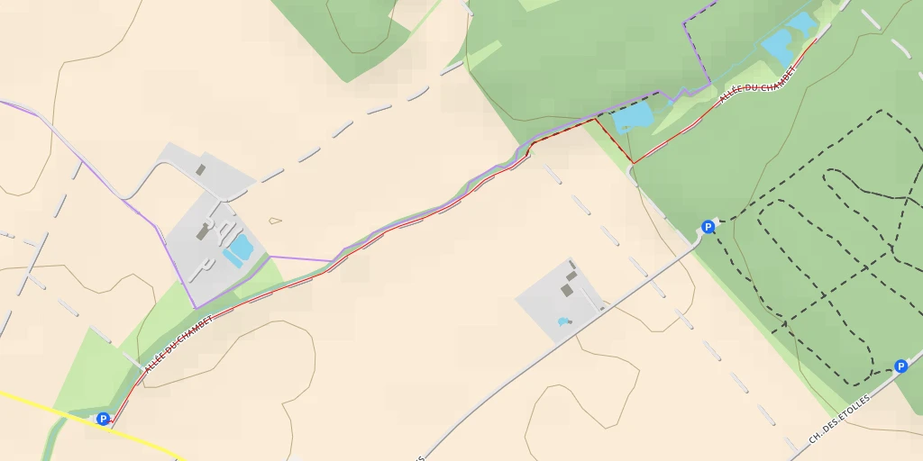 Map of the trail for Allée du Chambet - Allée du Chambet