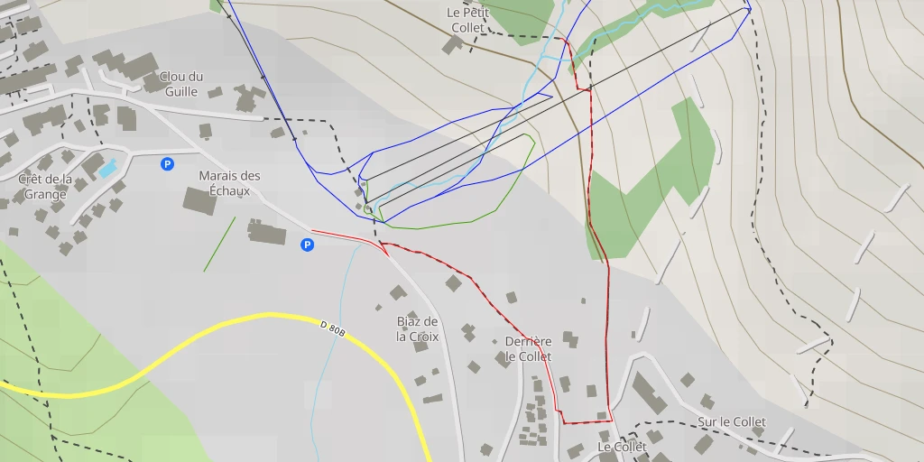 Map of the trail for Chemin du Petit Collet - Chemin du Petit Collet