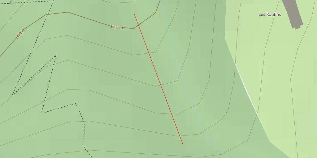 Map of the trail for Pont-du-Fossé Les Rideaux des Lauzes