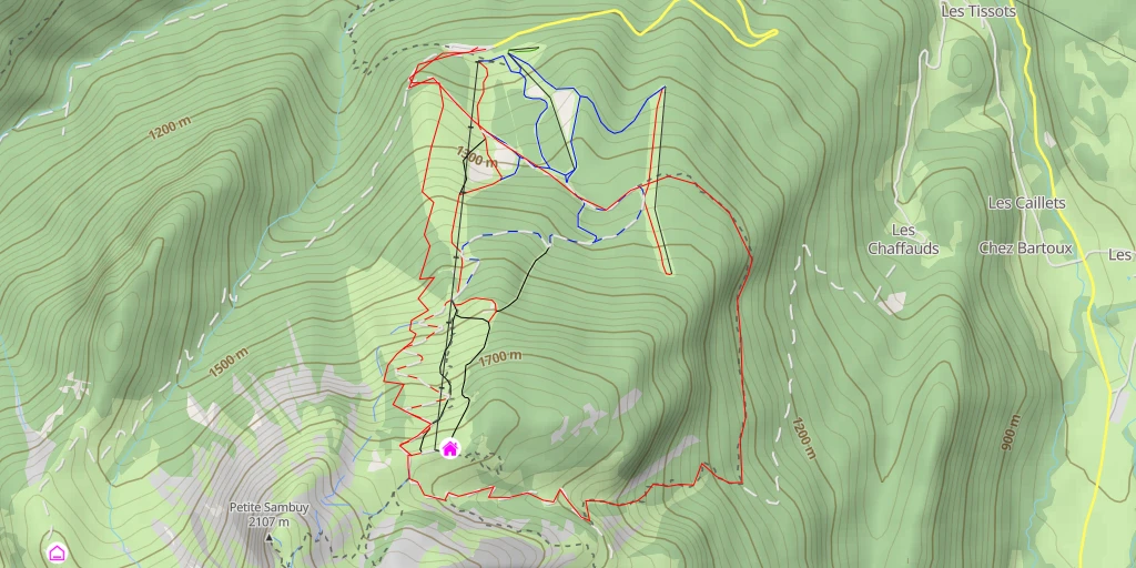 Carte de l'itinéraire :  La Forêt - Faverges-Seythenex