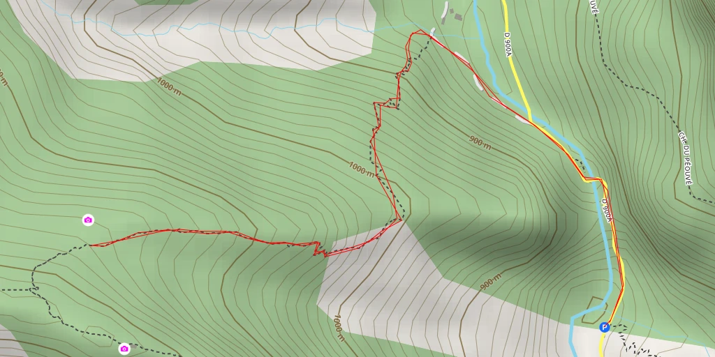 Map of the trail for L'Ermite - La Robine-sur-Galabre