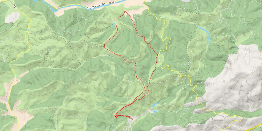 Map of the trail for Chemin de Camp Bourjas - Chemin de Camp Bourjas