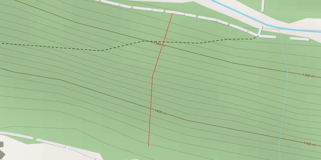Map of the trail for Tourengs Y de droite / Le double tube