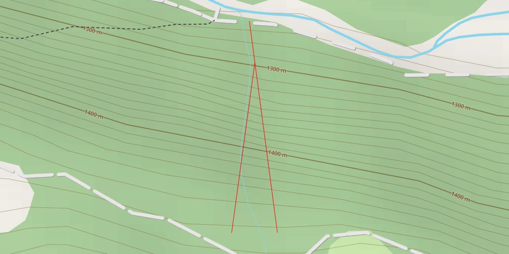Map of the trail for Tourengs Y de gauche (Y classique)