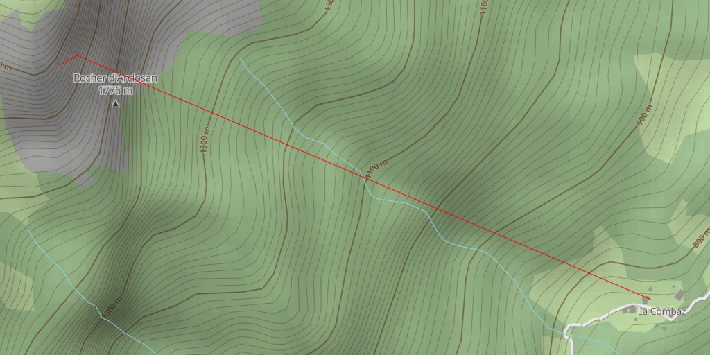 Map of the trail for Rocher d'Arclosan La Jéremiade des Nihilistes