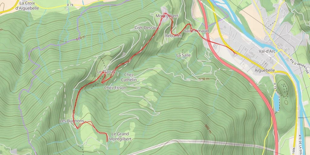 Map of the trail for 