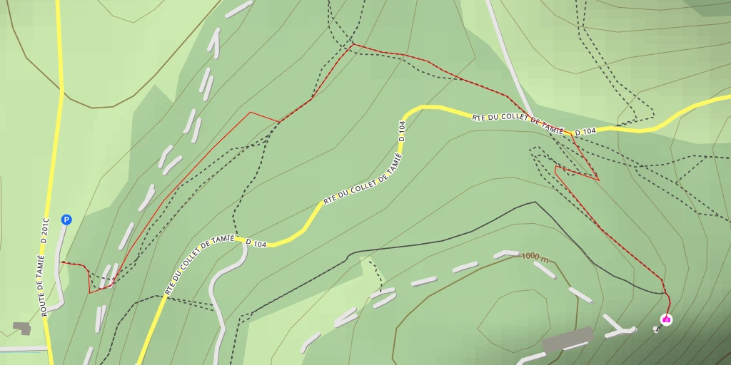 Map of the trail for Vallée d'Albertville et Mont-Blanc