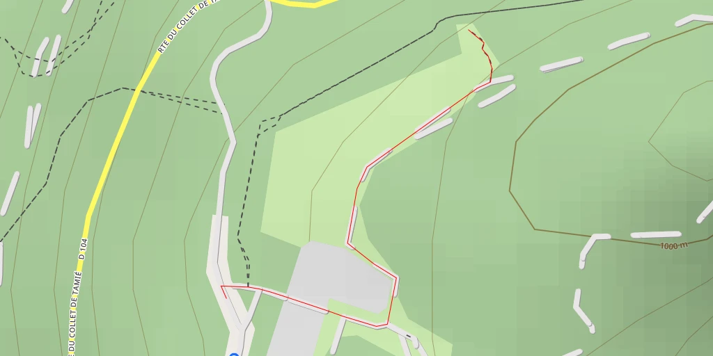 Map of the trail for Belvédère Tournette
