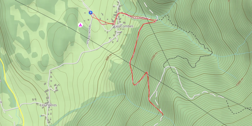 Map of the trail for 74210 - Faverges-Seythenex