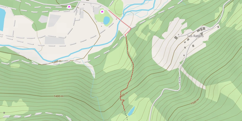 Map of the trail for Route d'Archinard - Route d'Archinard