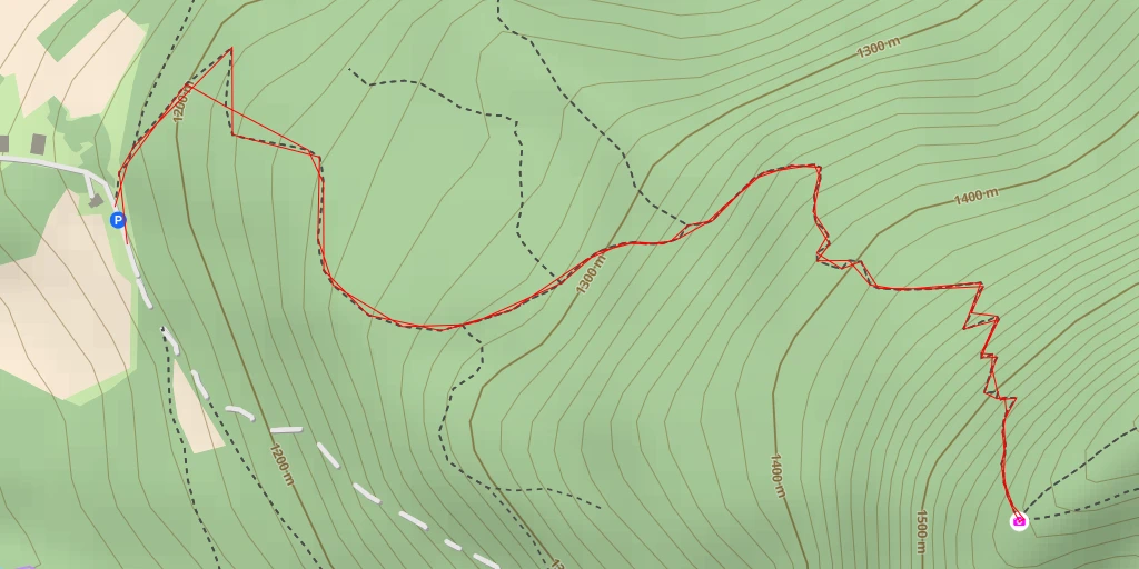 Carte de l'itinéraire :  Route de la Forêt